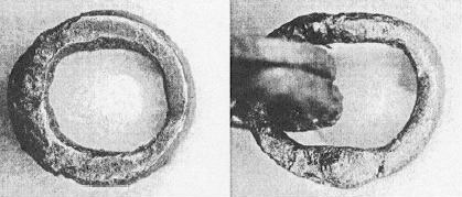 Рис.5. Цельное и склёпанное кольца, имеющие явно выраженную «угловатость»